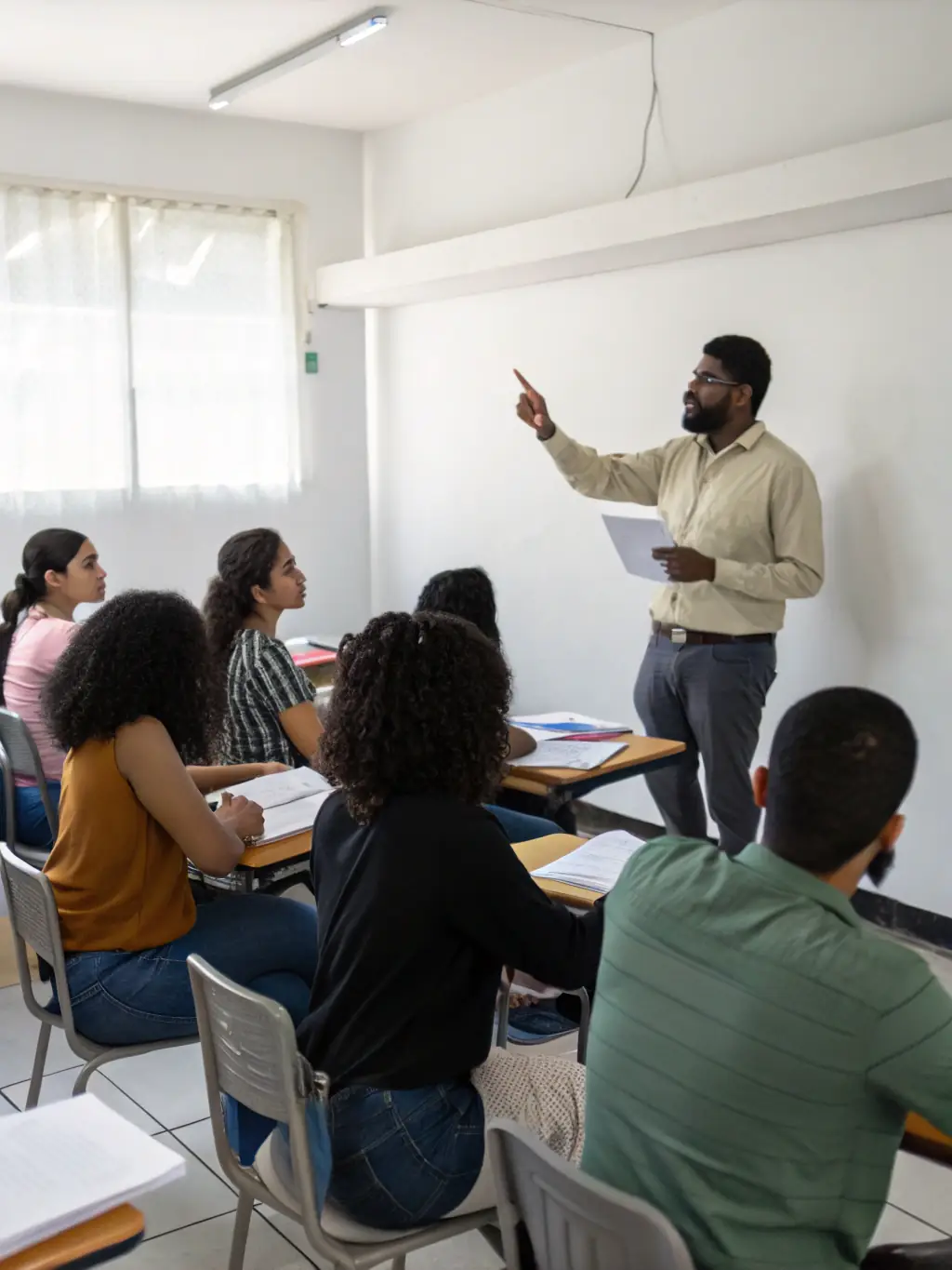 An image of a diverse group of adults attending a lecture in a well-lit classroom setting, representing the Educational Courses and Lectures program.